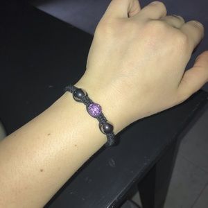 Free w bundle! purple& black diamond pull bracelet